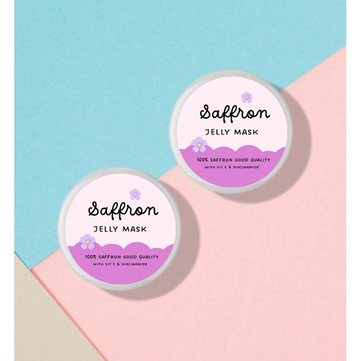 SAFFRON JELLY MASK 5 GRAM  || MASKER JELLY SAFFRON || MASKER SAFFRON  ||  PENCERAH WAJAH