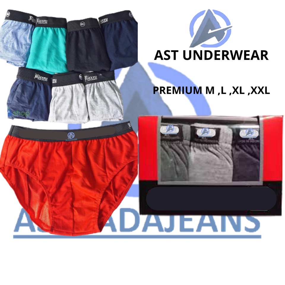 atletic celana dalam pria isi 3pcs in 1box