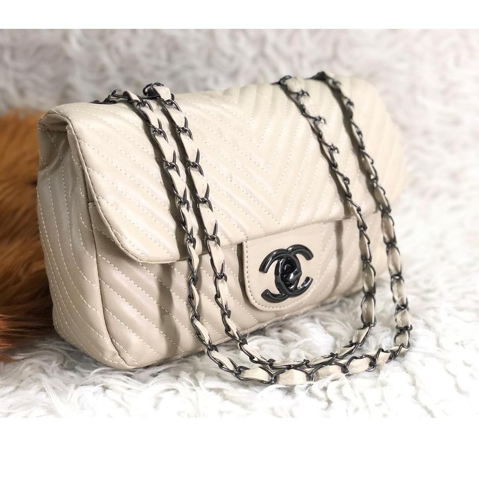 Grosir Tas batam chanel maxi cevron chanel cevron  Produk Premium →.