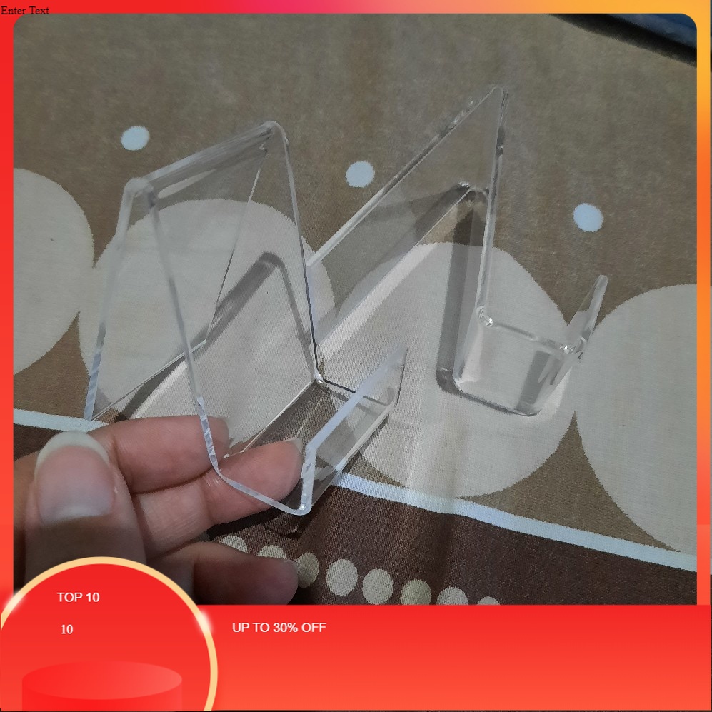 BARU Stand Dompet Cowok Kecil Akrilik
