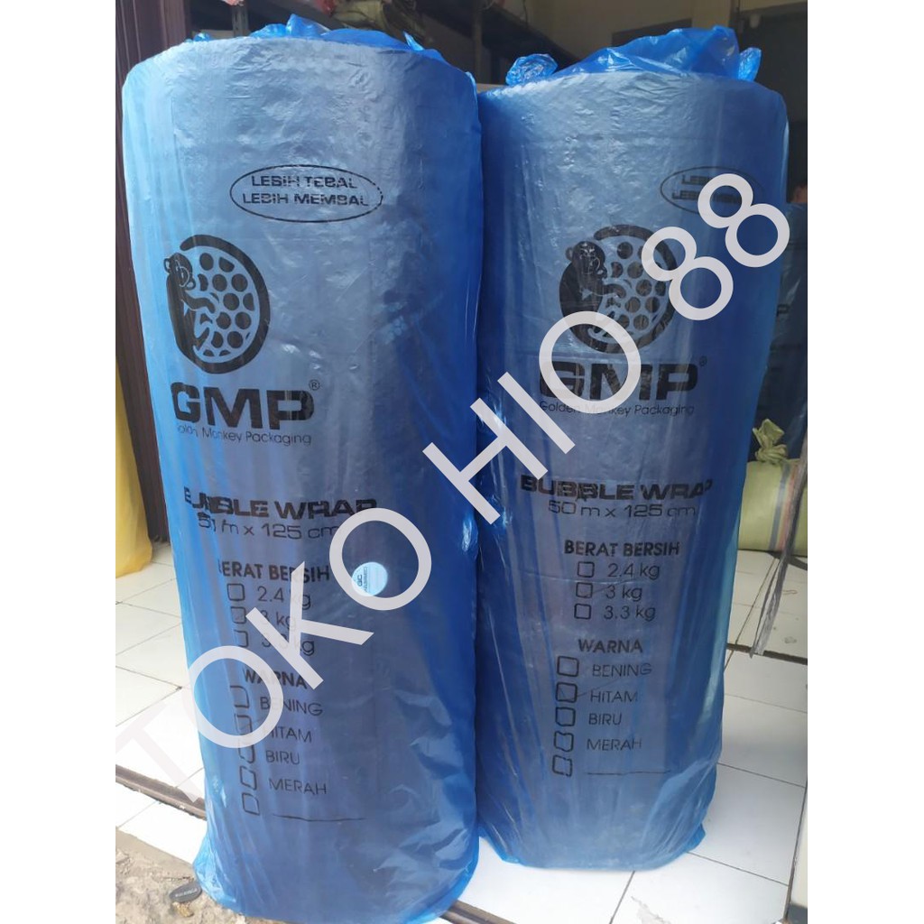 Bubble Wrap Black Bubblewrap Hitam 50m x 125cm GMP Tebal Berkualitas Plastik Gelembung Pelindung OK