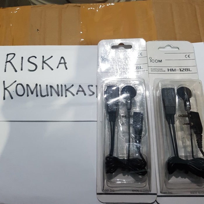EARPHONE ORIGINAL HT ICOM V80 V88 U80L U88 V8 T70-HEADSET ICOM HM 128L