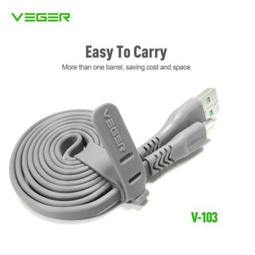 1 pcs Kabel Data Veger V103 Micro Usb Fast Charging