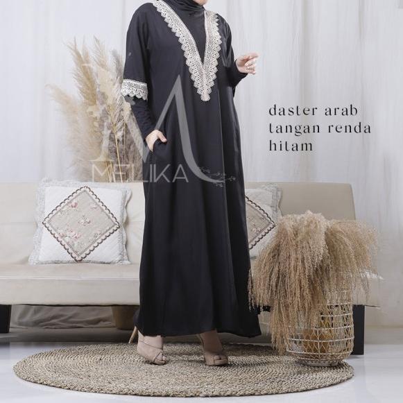 ♩ Daster Arab Tangan Renda (Busu DASTER PANJANG ARAB TERBARU BROKAT//DASTER RENDA//DASTER PANJA T9Z4