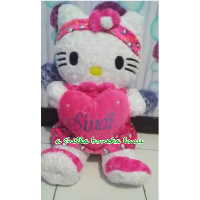 Boneka hello kitty gratis nama
