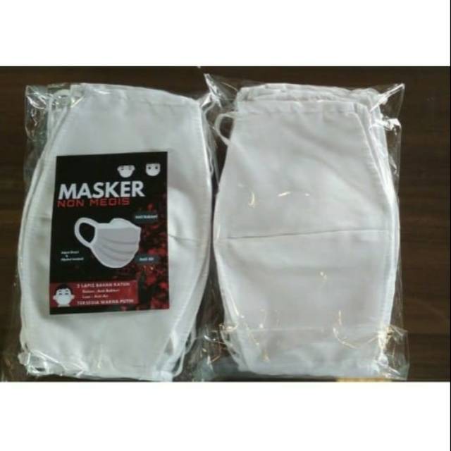 MASKER MULUT ANTI BAKTERI TAHAN AIR (HARGA SATUAN)