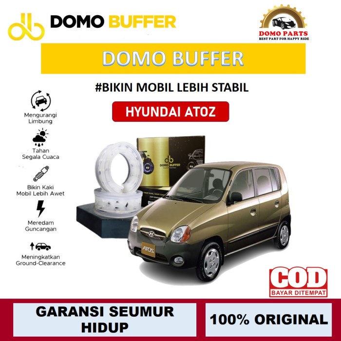 Domo Buffer Hyundai Atoz - Karet Peredam Guncangan Anti Limbung Mobil Hyundai Atoz Depan Belakang