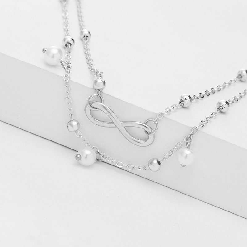 Gelang Kaki Fashion Mutiara Temperamen Wanita Liar