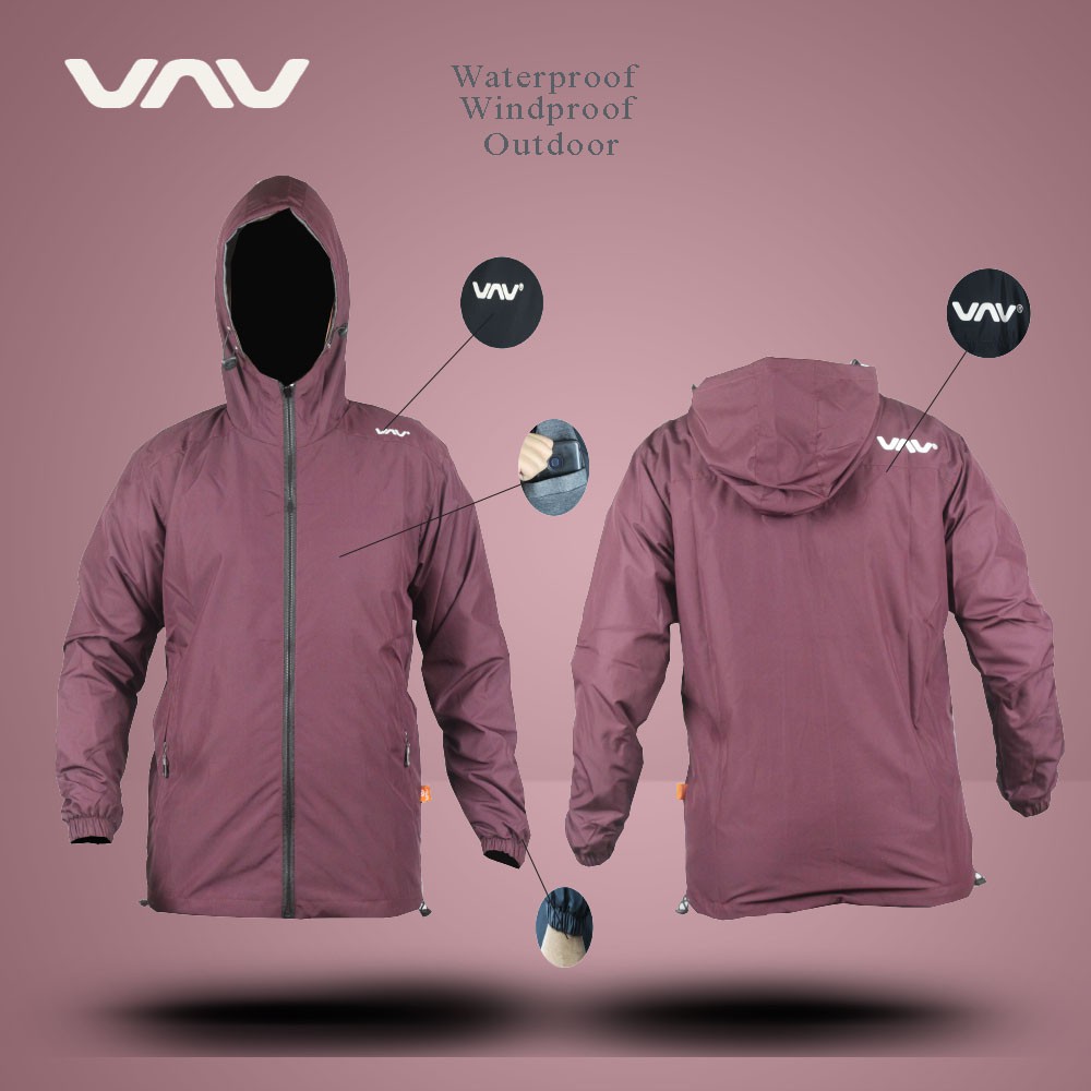 Jaket Parasut Pria Dan Wanita Waterproof Hoodie Jumbo Outdoor Distro Keren Murah