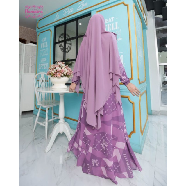 Nimra Series Ori by Humaira / Gamis Set Syar’i / Gamis Pesta Mewah / Baju Syari Terbaru / Dress Muslimah / Fashion Muslimah Branded7-6