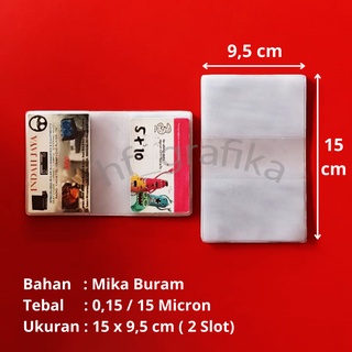 Jual Plastik Mika Isian Kartu Nama 2 Slot ( 1 Pack = 100 Lembar 