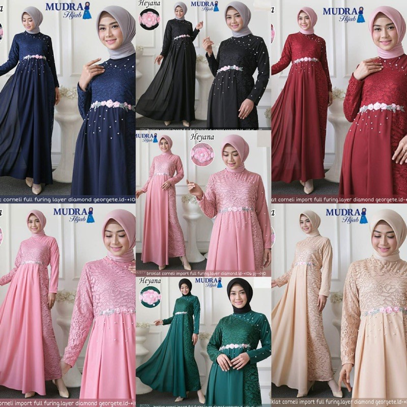 MUDRA Hijab Dress Brokat ✨
