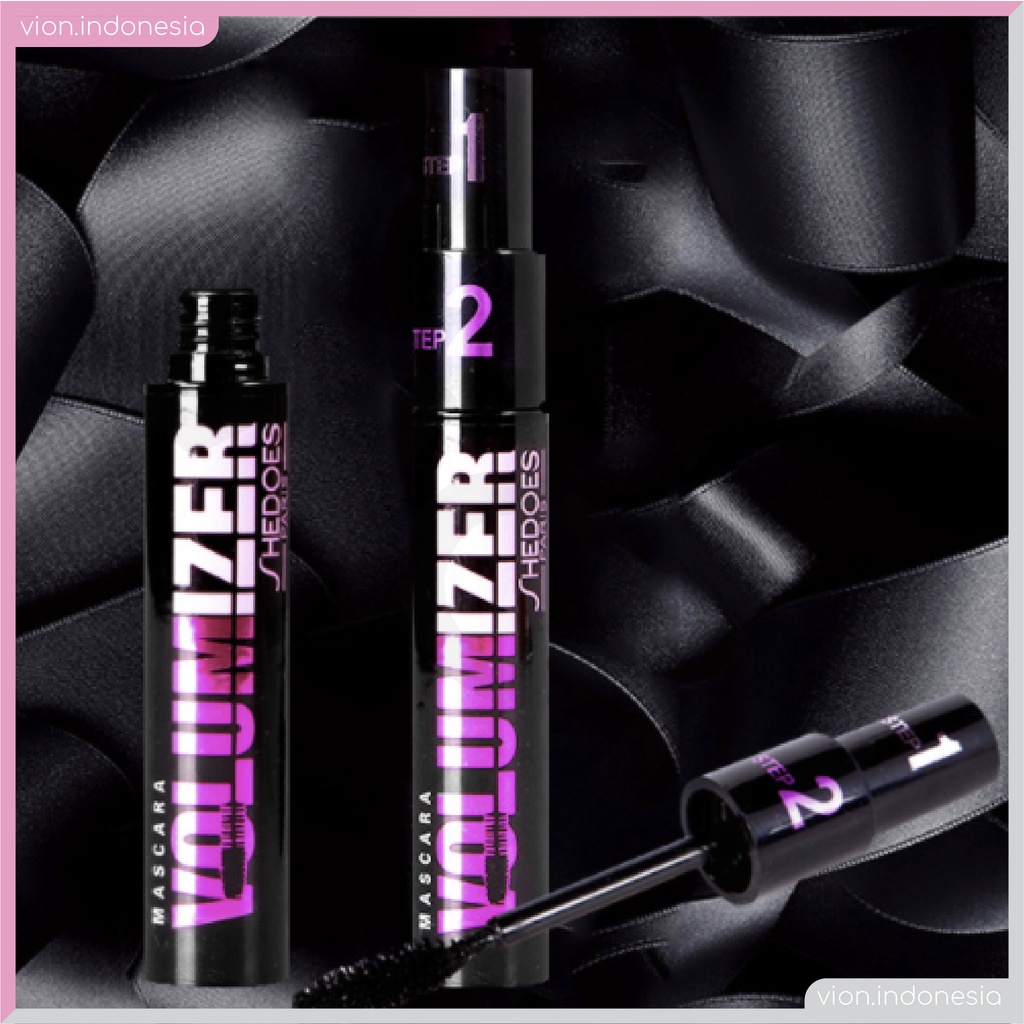 SHEDOES Paris 2 Steps Volumizer Mascara Thick Slender Black Pink Original SD005