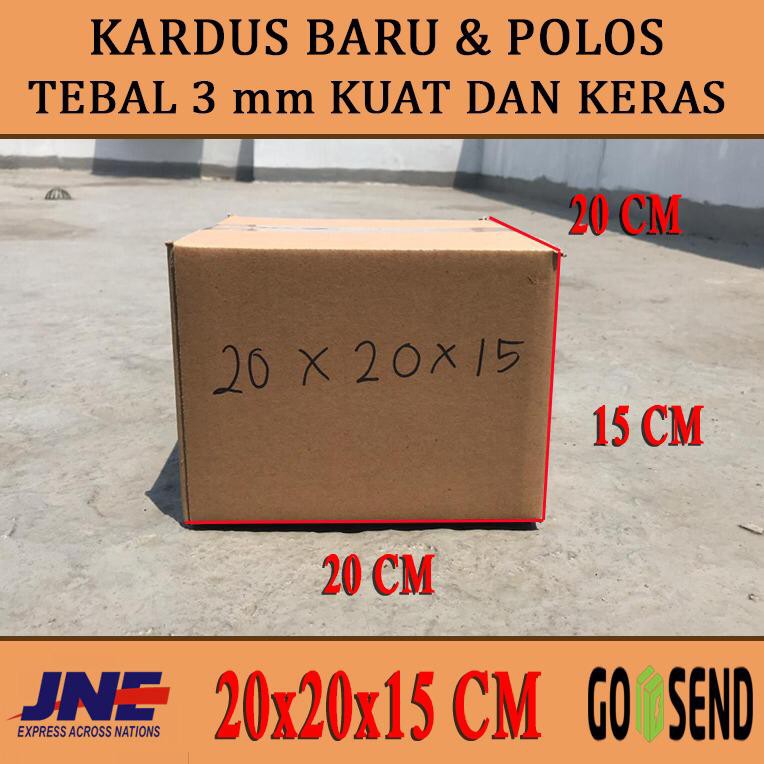 

kardus box karton polos uk 20x20x15