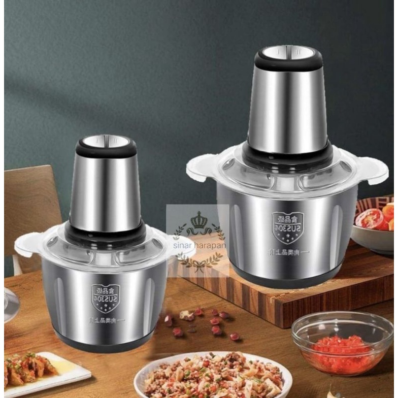 Alat penggiling bumbu food chopper terlaris / food processor stainless