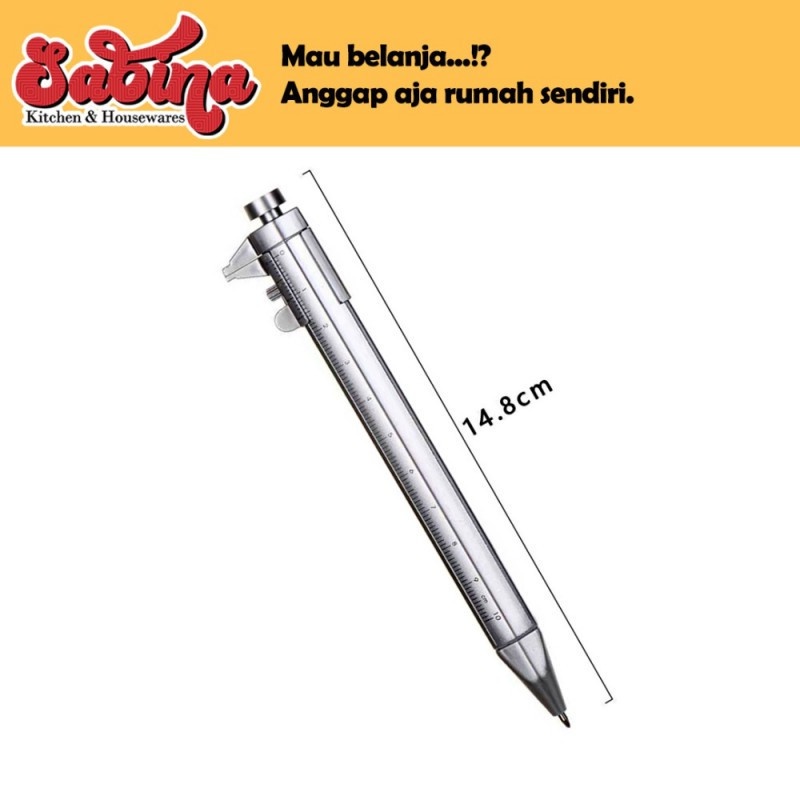 Pena Pulpen Serbaguna Multifungsi Ballpoint  Tool Scale Jesjeliu