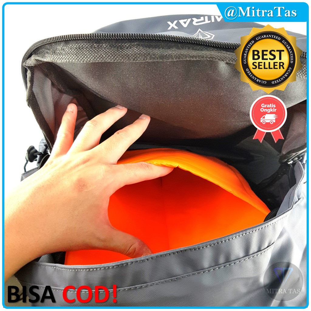 Backpack Mitrax Nueve Bahan Bimo Waterproof! Tas Punggung / Tas Ransel Ukuran Besar Anti Air Keren!