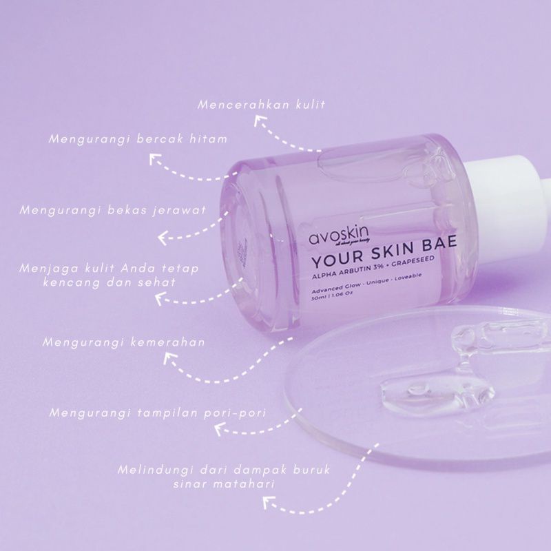Avoskin Your Skin Bae Alpha Arbutin 3% + Grapeseed / Avoskin Serum Alpha Arbutin