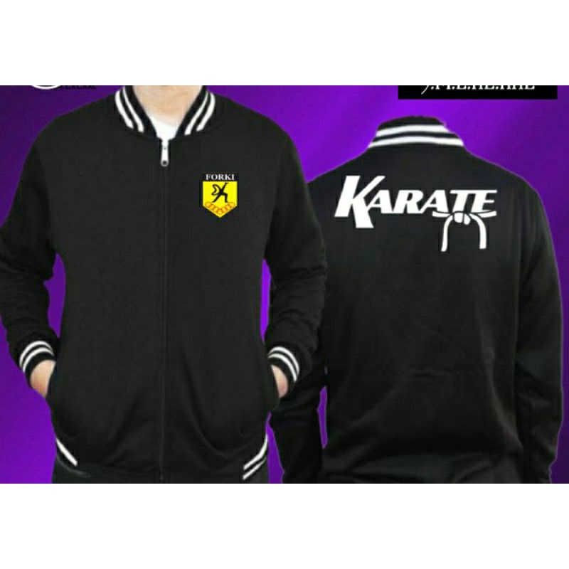 JAKET BASEBALL KARATE FORKI INDONESIA TERBARU KEREN