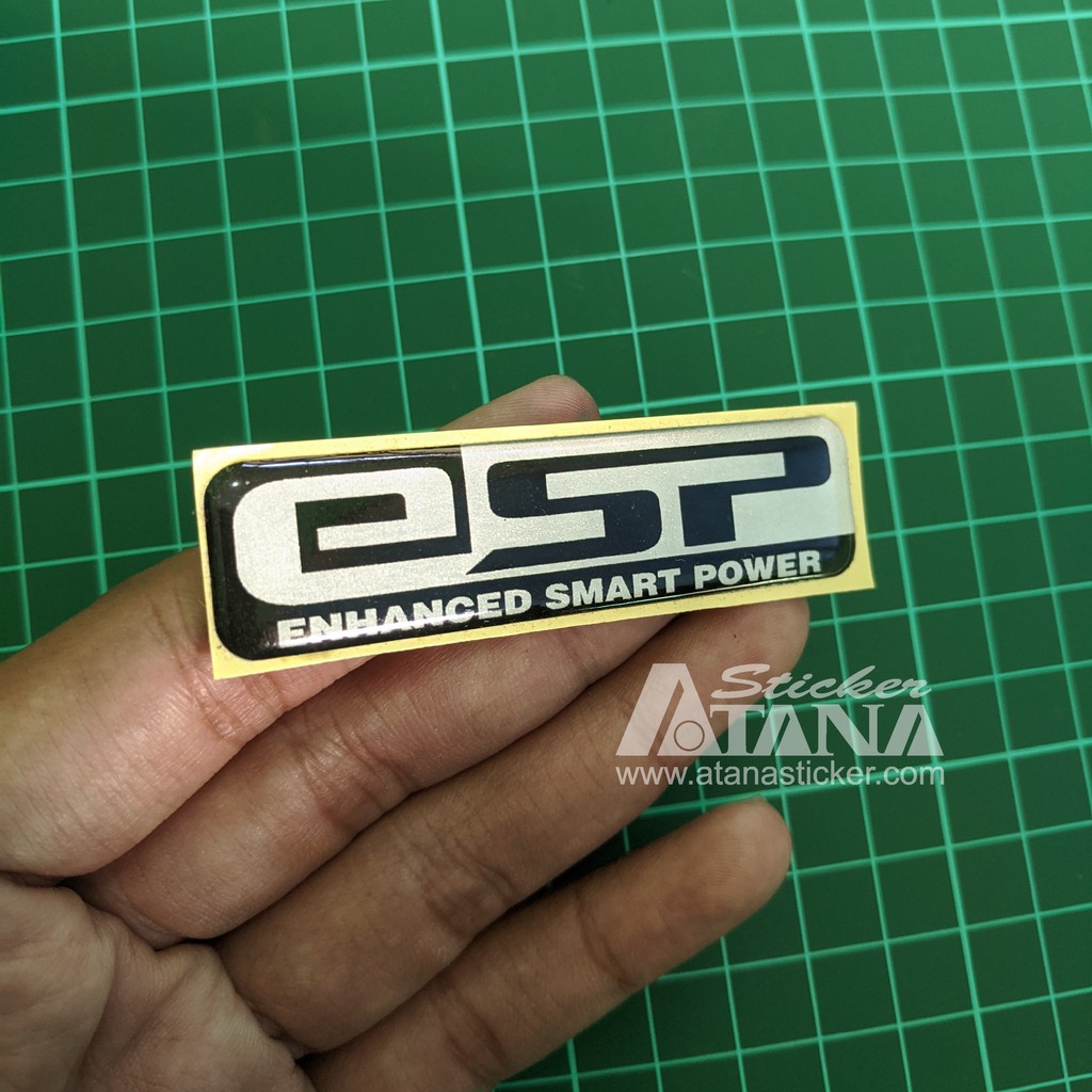 Stiker Timbul Cutting Embos 3D eSP Exchanced Smart Power Honda 7 x 2 cm