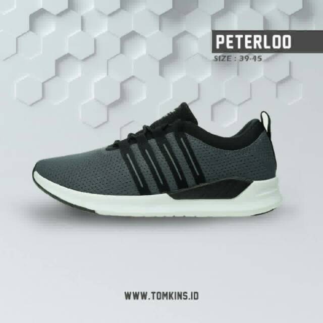 Sepatu Tomkins PETERLOO Grey untuk pria ukuran 39-45