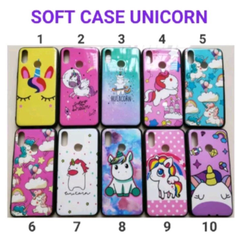 Soft Case Realme C1 / Realme C2 / Realme 3 / Realme 3 Pro Motif Unicorn