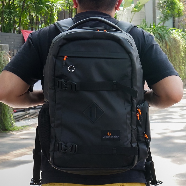 STRONG FIGHTER BLACK |ManNeedMe x URBAN| Tas Ransel Pria Tas Backpack ORIGINAL