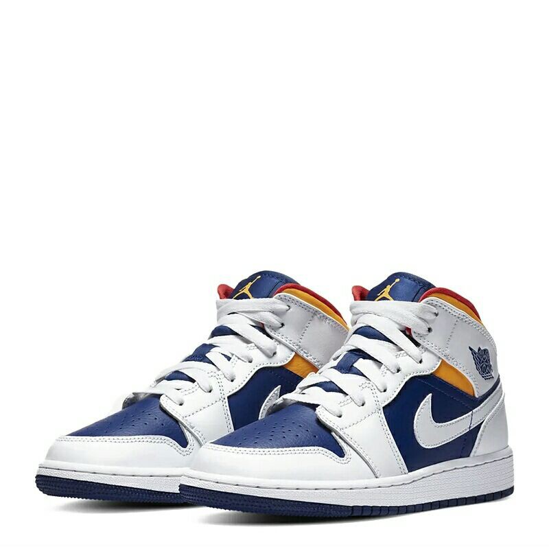 DESYAIF SPNK 01 Sepatu Aj Retro 1 High Putih Navy