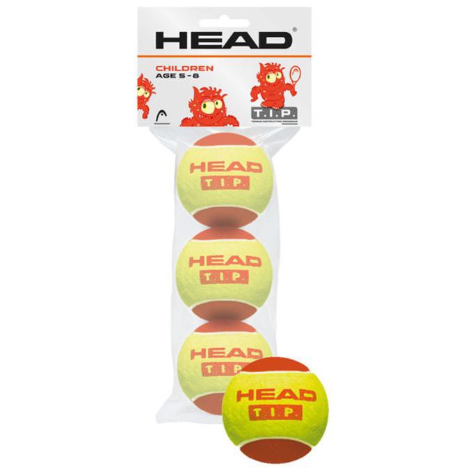 2BOLA TENIS JUNIOR HEAD TIP MERAH ( 5-8 TAHUN ) ISI 3 BOLA