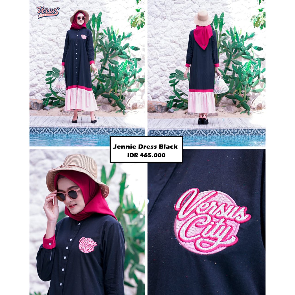 VERSUS CITY JENNIE DRESS BLACK