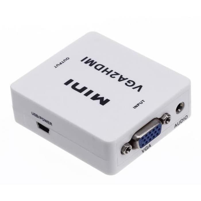 CONVERTER VGA TO HDMI WITH AUDIO BOX MINI