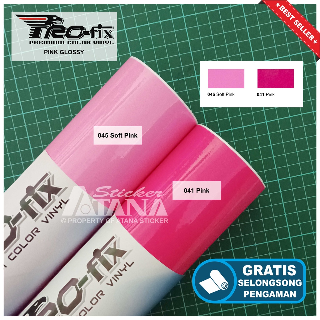 Jual Skotlet Pink Glossy Scotlet Magenta Stiker Merah Muda Metalik