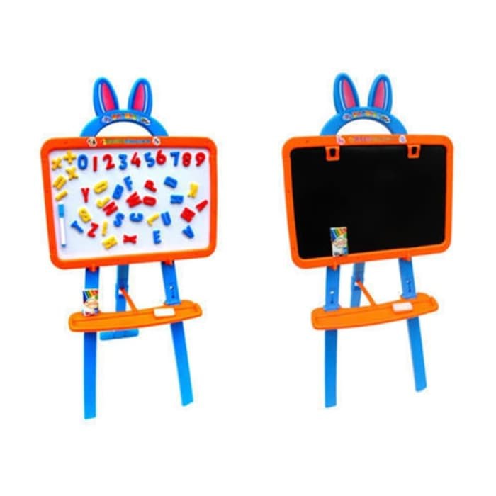 

HONEY LEARNING EASEL PAPAN TULIS 2 SISI WHITEBOARD DAN BLACKBOARD MAGNET mainan edukasi anak balita