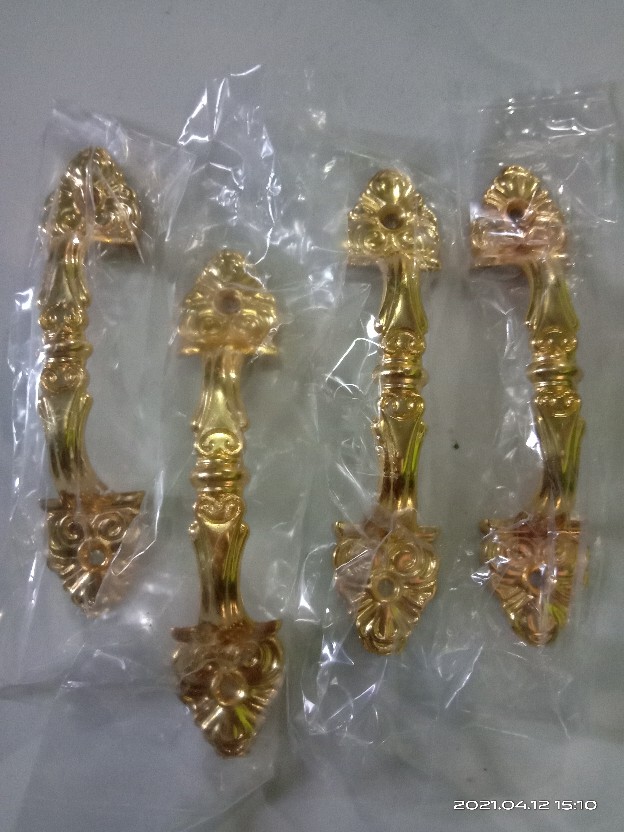 Handle Tarikan Meja Lemari - Tarikan Lari - Tarikan Laci Crome Emas Antik