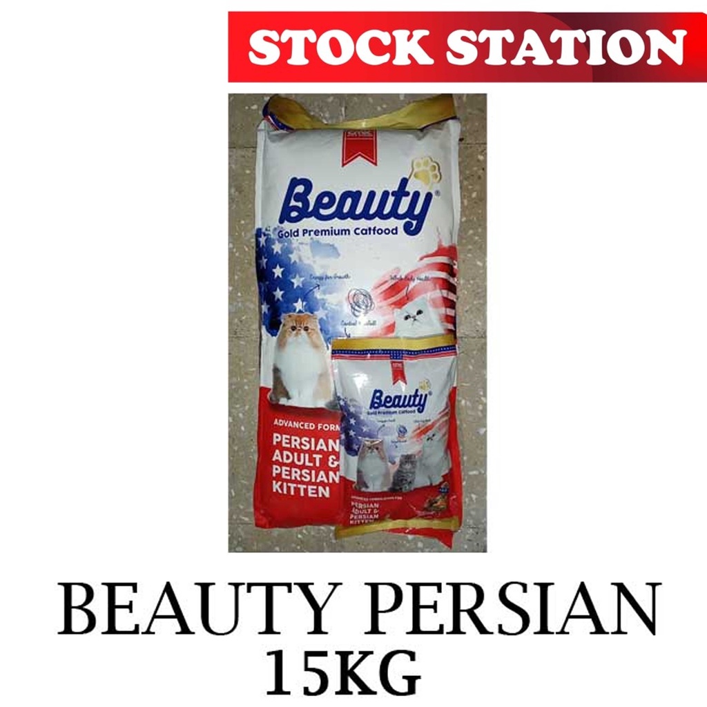 Beauty Gold Premium Persian Adult &amp; Kitten 15Kg (Grab/Gosend)