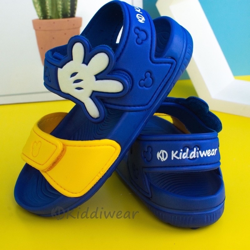 (Kiddiwear) Sandal  gunung anak / Sandal Ringan anak  Casual Import Usia 1-5 Tahun MIC BIRU