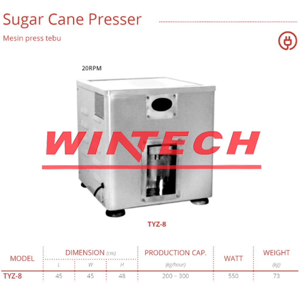 GETRA TYZ-8 Mesin Press tebu - Sugar Cane Presser - Mesin Penggiling Tebu - Mesin Giling Tebu