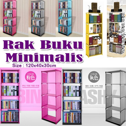  Jual  Rak  Buku  4 Susun Rak  Buku  4 Tingkat Minimalis  