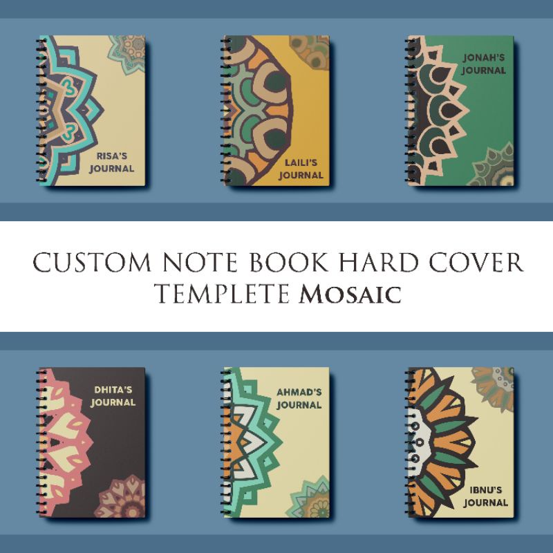 

Notebook Buku Catatan Custom A5 Hard Cover 100 Halaman Spiral Mosaic