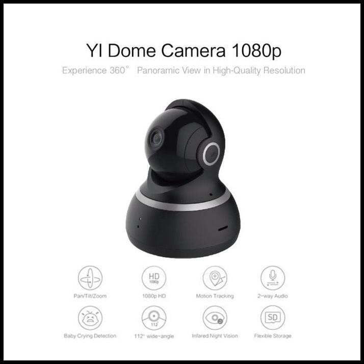 Xiaomi Yi Dome Home Camera Cctv 1080P International Version Kamera Pengintai Paling Murah
