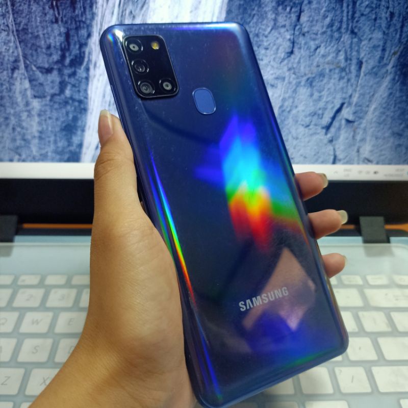 (SECOND) SAMSUNG A21s 6/64GB HP NORMAL BODY MULUS PEMAKAIAN WAJAR FULLSET ORI
