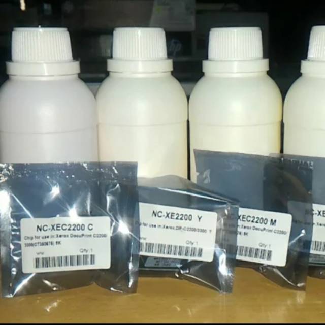 Toner Refill &amp; Chip Fuji Xerox C2200 C3300