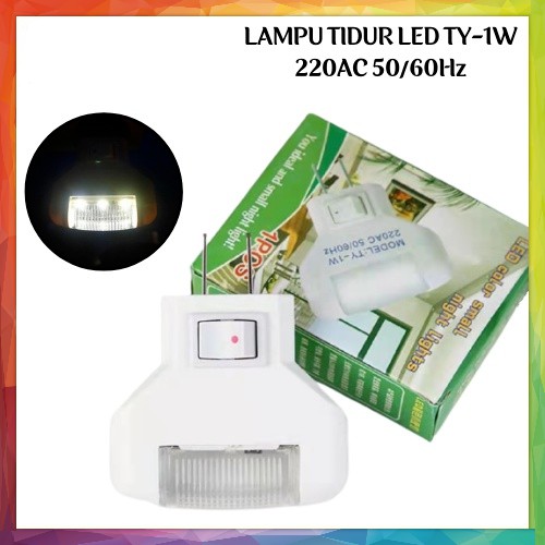 Lampu Tidur Led 1Watt Cahaya Lampu Putih