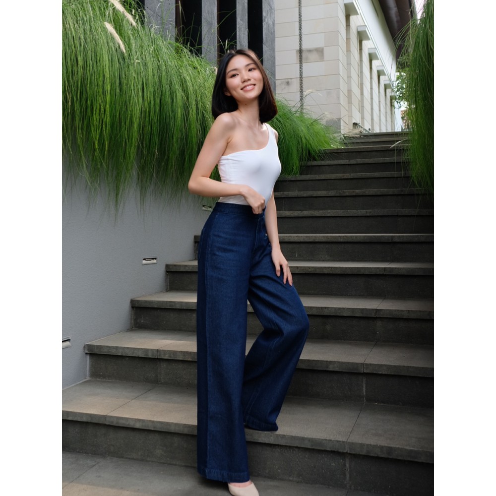 Kadaka B-0127 Culotte Jeans Highwaisted Premium