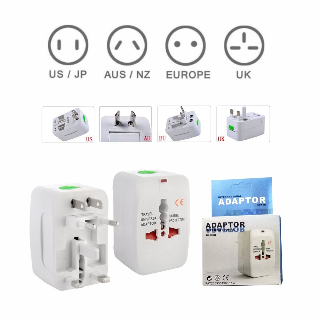 ADAPTER UNIVERSAL INTERNASIONAL 931 COLOKAN US JP AUS NZ EUROPE UK