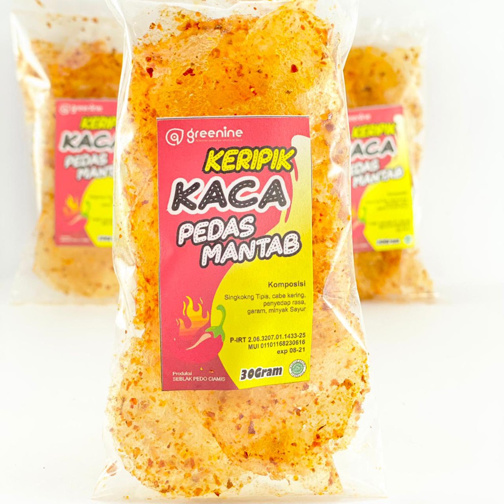 

Baitusmart Keripik Kripik Kaca Keripik Beling Kripca Extra Pedas Daun Jeruk 30 Gram