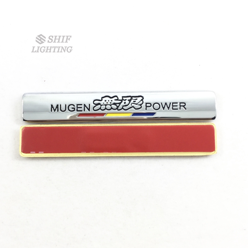 1pc Stiker Emblem Logo MUGEN POWER Bahan Metal Untuk Dekorasi Mobil HONDA