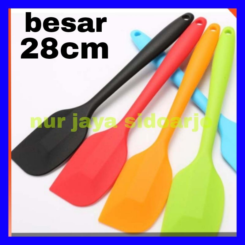 Silikon Spatula krim mentega kue pengaduk adonan spatula Silikon Masak Spatula