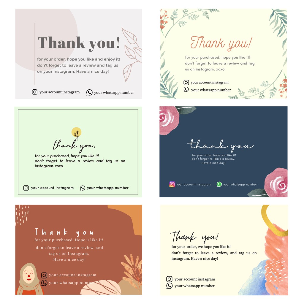 

Thank you Card Onlineshop