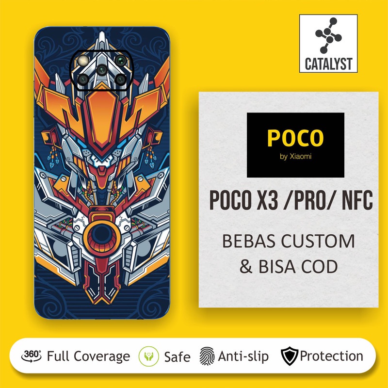 Garskin Skin Fullbody POCO X3 PRO NFC GUNDAM BISA CUSTOM - KODE 2152
